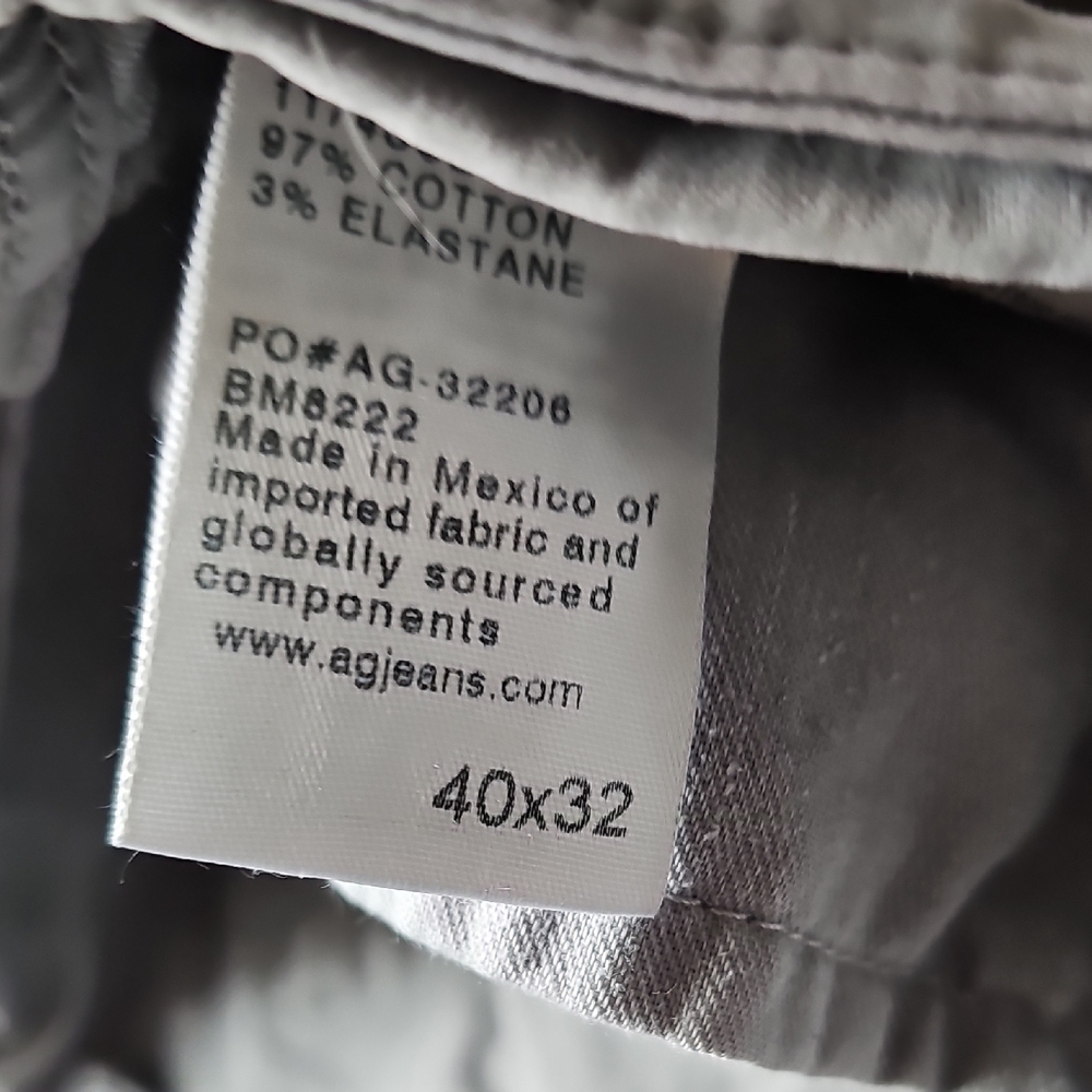Ag Adriano Goldschmied Mens Graduate Tailored Leg Jeans in Light Gray - Picture 3 of 4